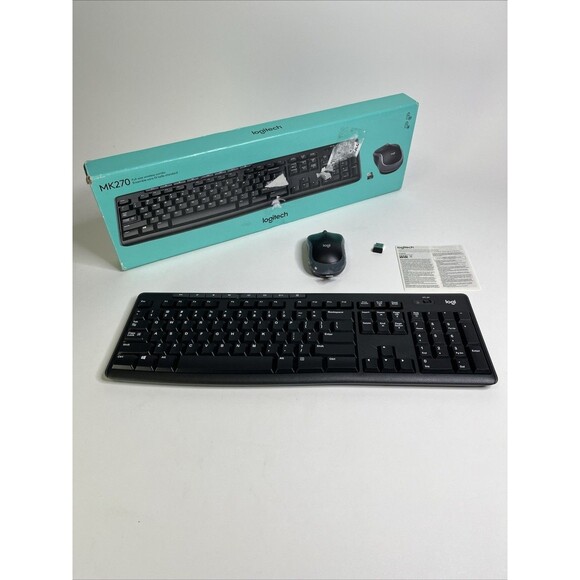 Logitech Other - Logitech MK270 Wireless Keyboard Mouse Combo 2.4GHz USB Windows